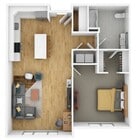 Includes an exclusive walk-out patio