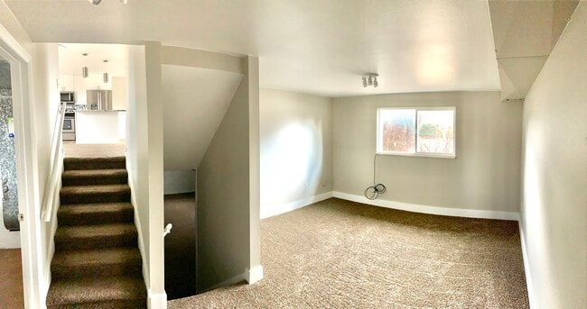 garage level landing, great for office space or living room