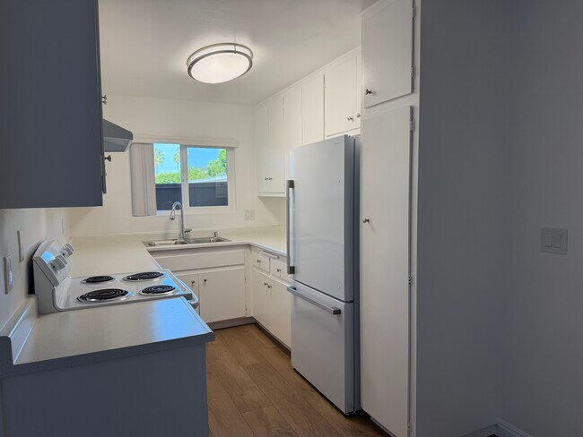 1x1 downstairs kitchen with new windows