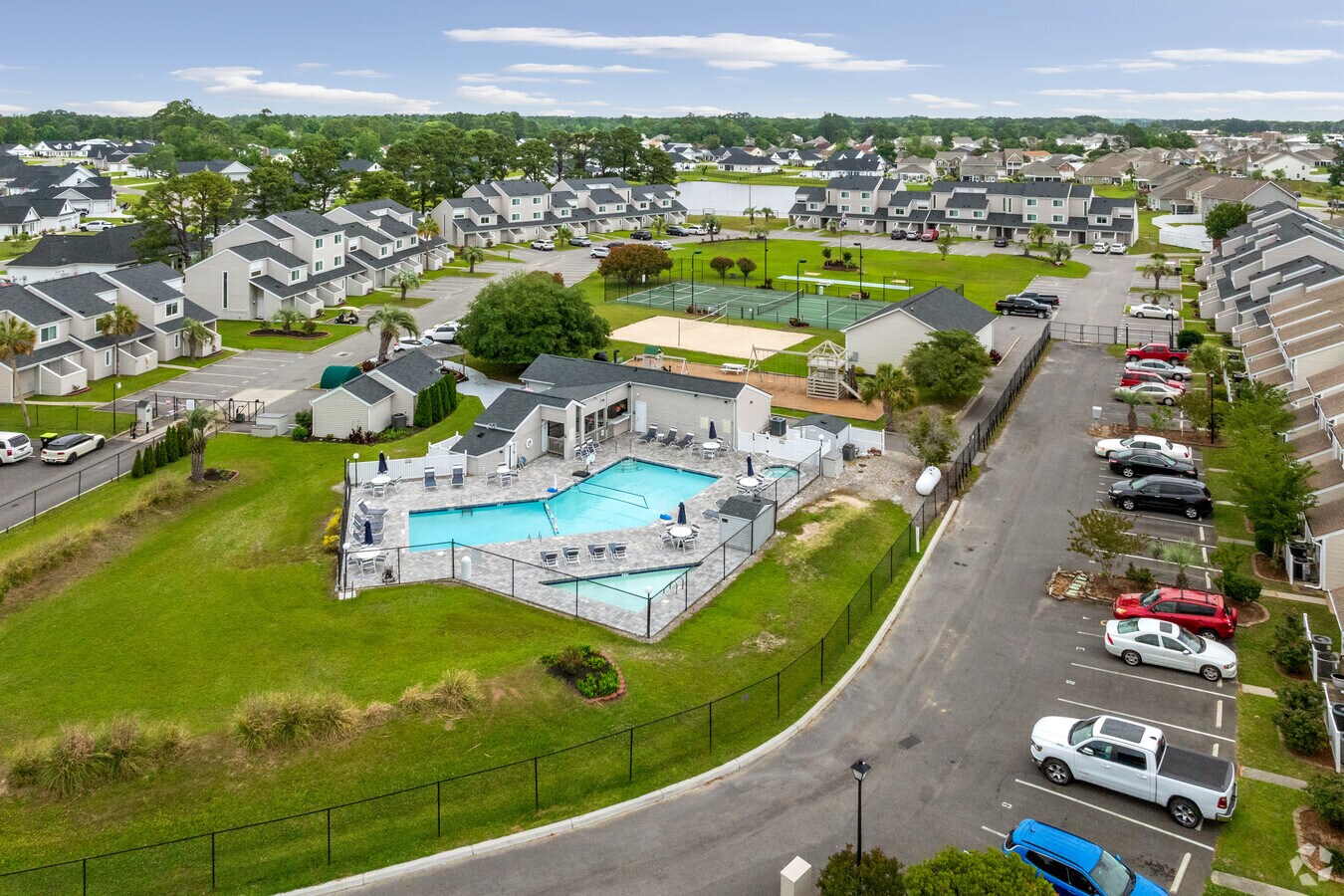 Aerial view. - Deer Creek Condos