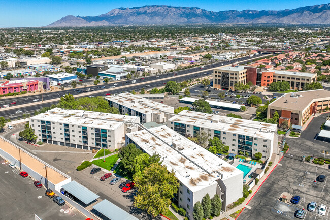 Looking East Toward the Sandia Mountains - Glo Apartments