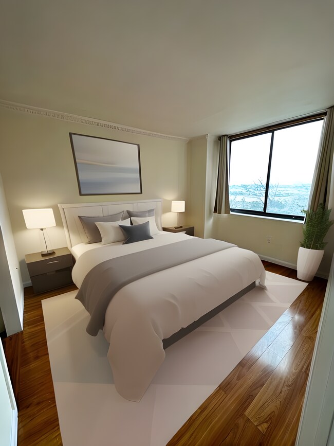 Bedroom (Virtually Staged) - 733 Harmon Cove Tower Unit 1