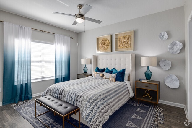 2BR, 2BA - 1,234SF - Primary Bedroom