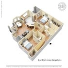2 Bed 2 Bath 2-car Garage 1318sf