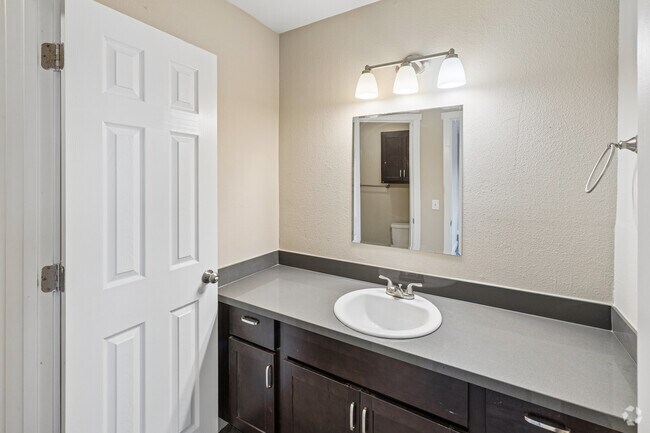 3BR, 2.5BA - 1,350SF - Primary Bathroom - Charleston Apartments