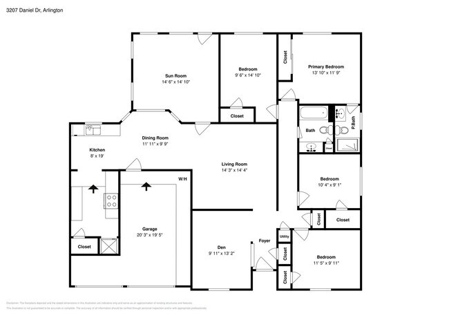 Photo - Move-In Ready 4BR Home in Arlington | Sunroom & Large Yard near DFW