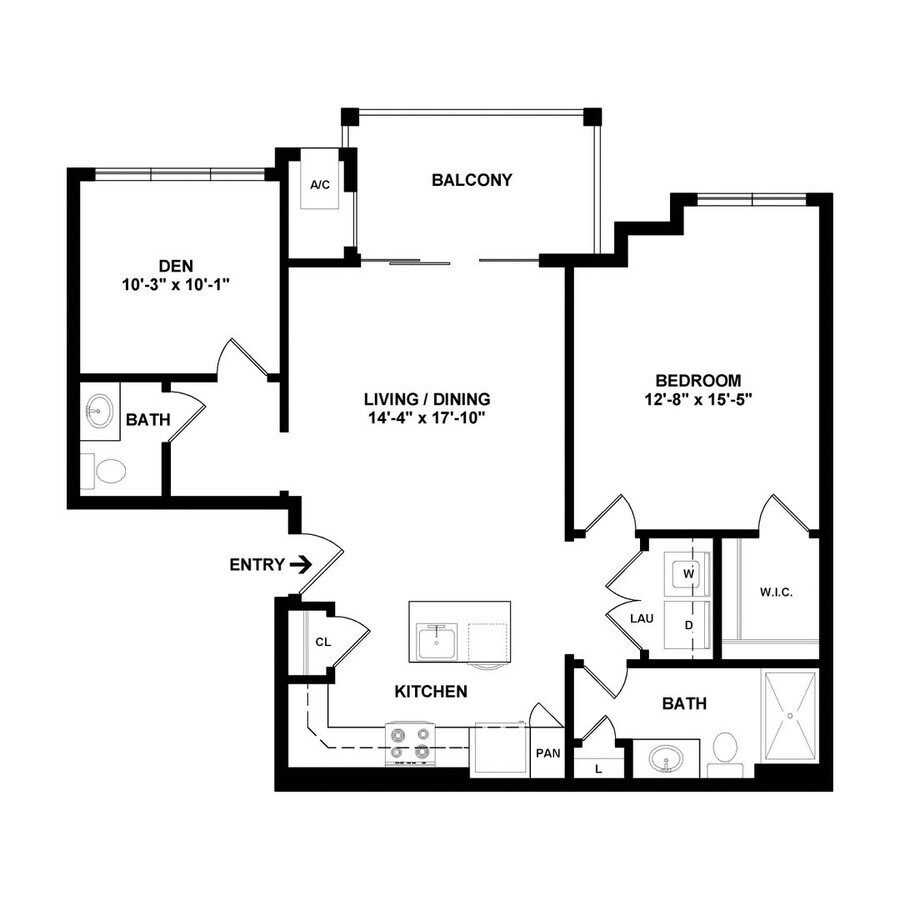 One Bedroom plus Den Luxury Apartment (Wal... - One Bedroom plus Den Luxury Apartment (Wal... Unit 4207