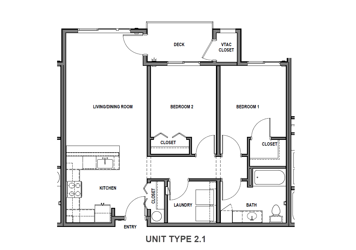 Floor Plan - Two-Bedroom