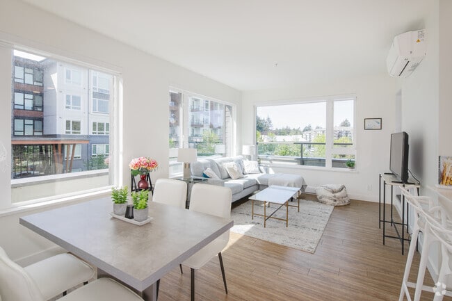 2BR, 2BA - 825SF Dining and Living Room - Crossing at Belmont