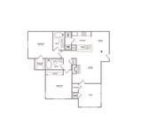 Two Bedroom Two Bath (977 SF)