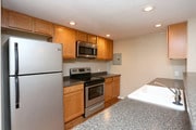 2BR, 2BA - 900SF - Kitchen (Ginger Cabinet Option)