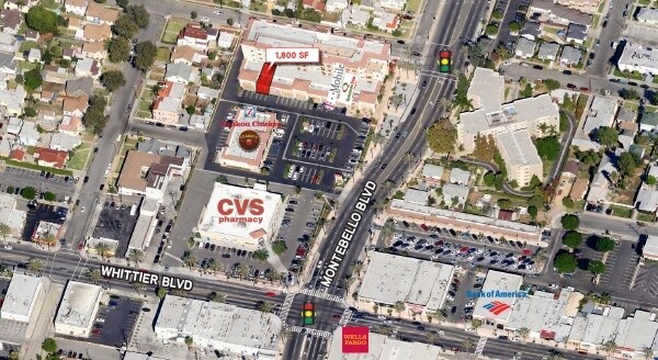 Aerial - Montebello Downtown Plaza Senior Villas