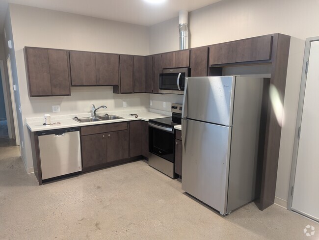 1 Bedroom Style Kitchen - Red Skye Lofts