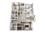 B2 - 2x2 floor plan Arcadia at Waterway Hills