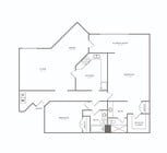 Two Bedroom Two Bath (1180 SF)