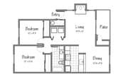 2HAB/1BA