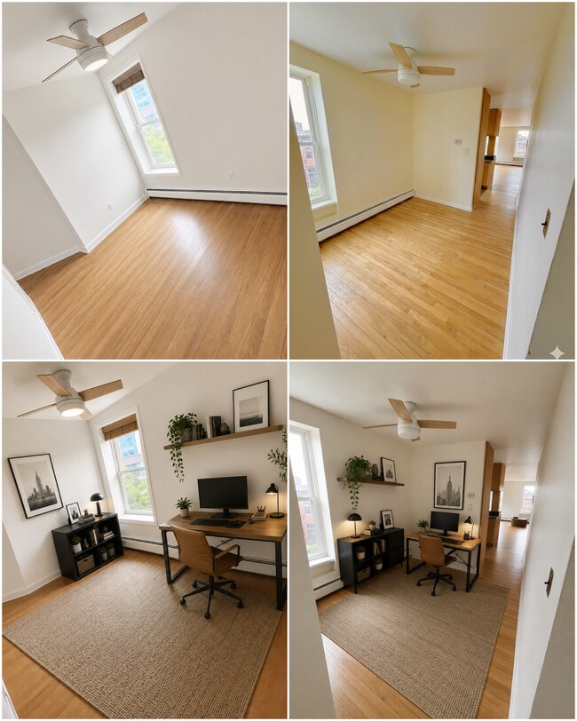 Office/Dining/Den Space - Virtually Staged Space - 278 Monmouth St Unit 3R