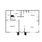 A3 | 1 bed 1 bath | 748 sq. ft.