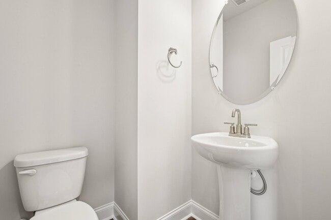 Half bathroom on the 1st floor