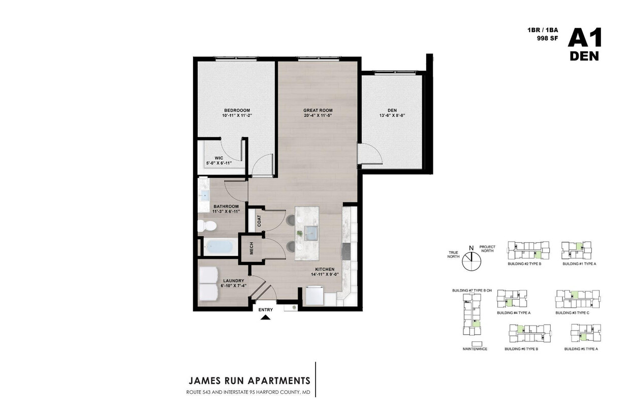 Floor Plan - A1 Den