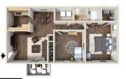 2BR/1BA
