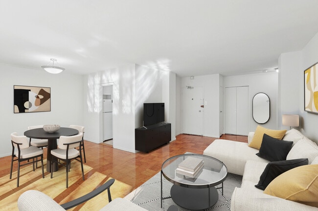 Living and dining area with hard surface flooring