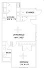 1BR/1BA