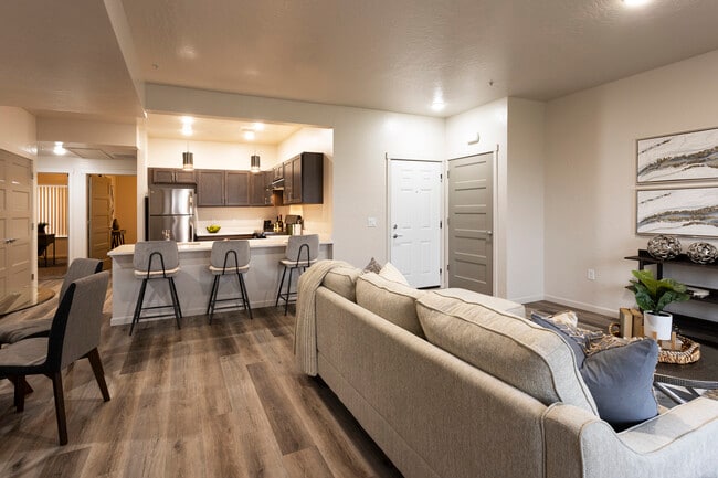 3BR, 3BA - 1341SF - Living/Kitchen - Residence at Corbin Crossing Rental