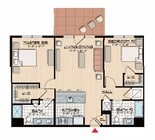B3 - 1038 Sq Ft