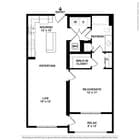 Westshore - 1B1B - 778 SF - Espadrille - 2D Floorplan 1