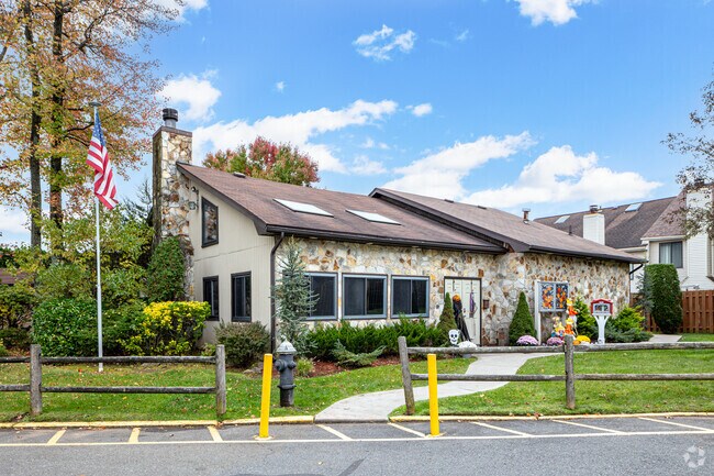 Building Entrance - Rustic Woods