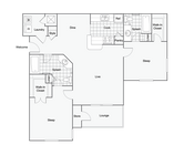 Burlington | 2-Bedroom Floorplan