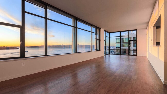 Living Room with Hard Surface Flooring and Floor-to-Ceiling Windows