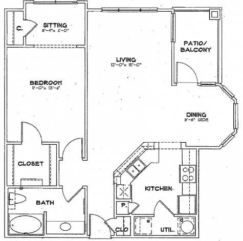 A4 - 1 bed / 1 bath - A4