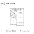 Explore The Manor's exquisite layout featuring an open living space and private terrace.