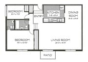 2 Bedroom, 1.5 Bath