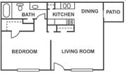 1 habitación/1 baño