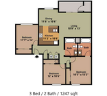 3X2 1247sqft
