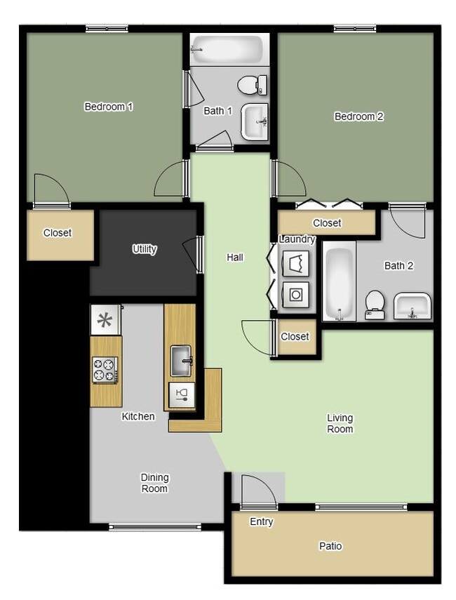 2-Bedroom 1st Floor
