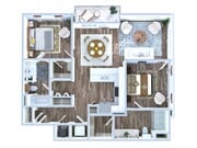 2 dormitorios | 2 baños | 100 m2
