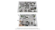 A photo of our 3x2.5 floor plan, The Canton.