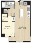 T61.1 1 cama grande/1 baño. Unidades 561, 761, 961 y 1161