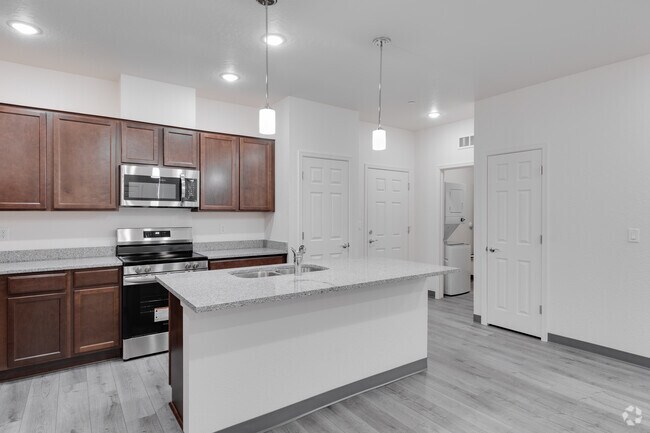 2BR, 2BA - 1,050SF - Kitchen/Laundry Room