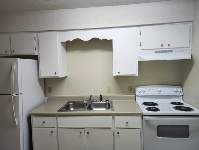 Newly refurbished kitchen with newly painted counter tops