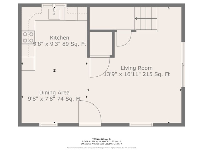 Apt E Floor Plan 1st floor