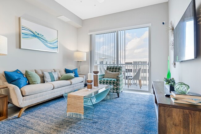 Furnished open concept apartment in Boca Raton Florida.