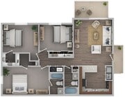 Three Bedroom Floor Plan