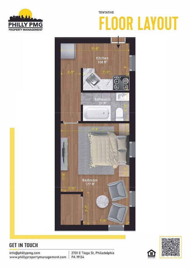 Photo - Beautiful studio in great location in fishtown Unit 2R