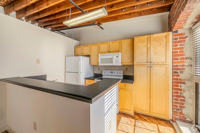 1 dormitorio, 1 baño - 504 pies cuadrados - Cocina - Eagle Mill Lofts