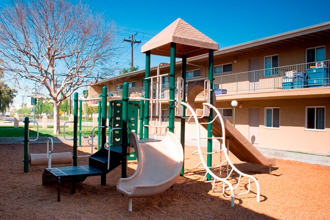 Fenced children's playground - Walden Glen Apartments
